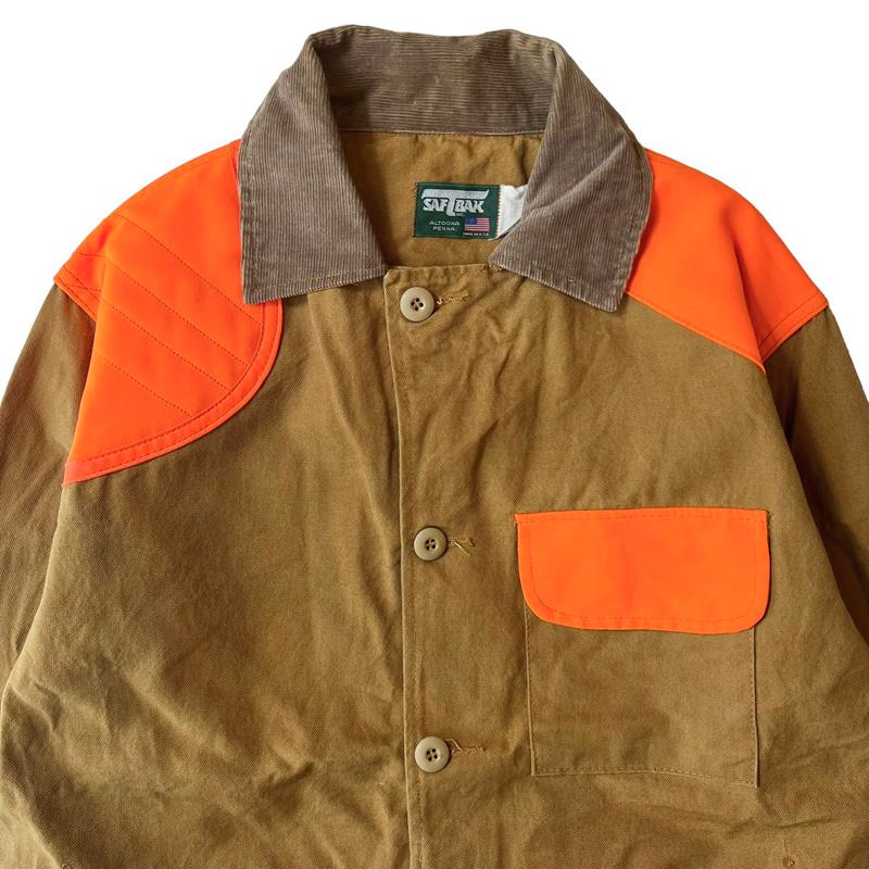 80s USA製 SAFTBAK ダック 切替 ハンティング ジャケット L / 80 80s USA製 SAFTBAK ダック 切替 ハンティング ジャケット L / 80