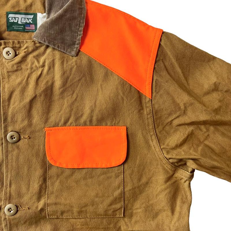 80s USA製 SAFTBAK ダック 切替 ハンティング ジャケット L / 80 80s USA製 SAFTBAK ダック 切替 ハンティング ジャケット L / 80