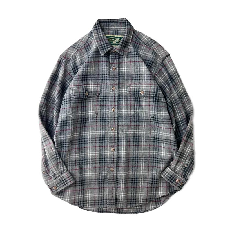 90s Field & Stream チェック 長袖 ヘビー フランネル シャツ XL 90s Field & Stream チェック 長袖 ヘビー フランネル シャツ XL