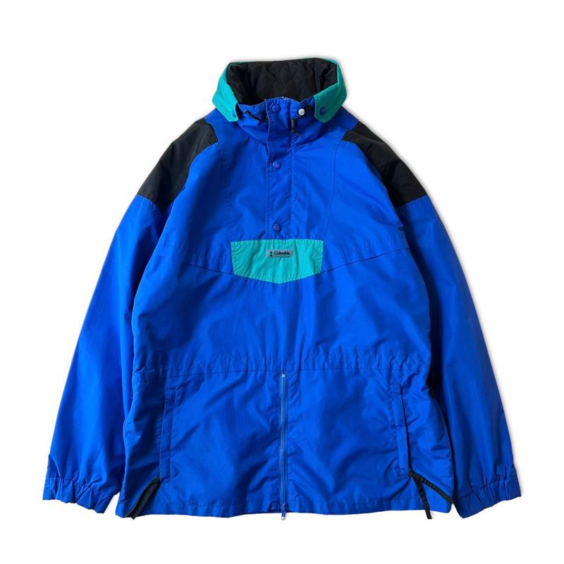90s Columbia ライナー付き ハーフジップ プルオーバー ナイロン 