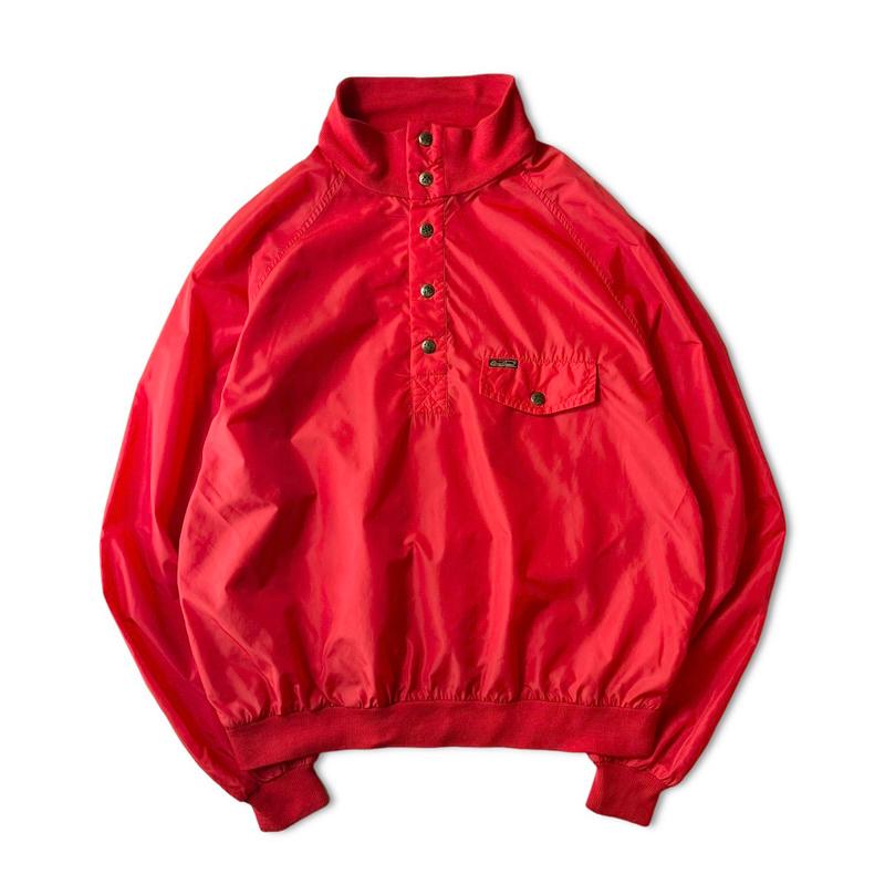 80s 黒タグ Eddie Bauer ハイネック プルオーバー ナイロン ジャケット XL / 80年代 ビンテージ エディーバウアー