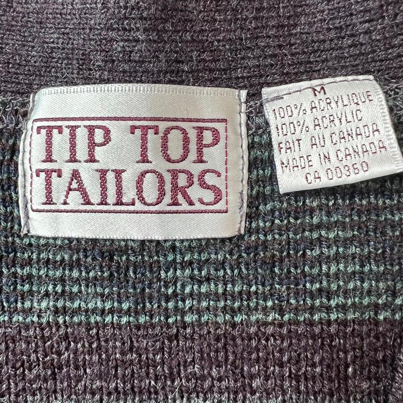 90s TIP TOP TAILORS 総柄 長袖 アクリル ニット カーディガン M 90s TIP TOP TAILORS 総柄 長袖 アクリル ニット カーディガン M