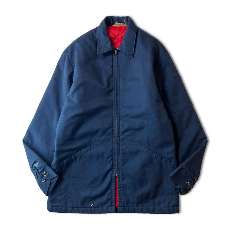 70s 中綿 キルティング ライナー フルジップ ワーク ジャケット / 70  