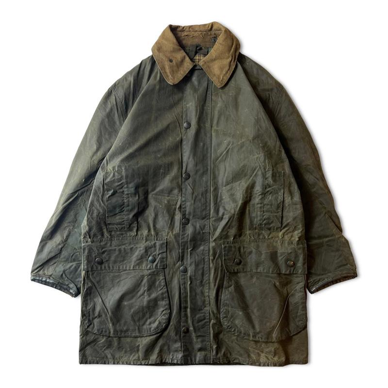 Barbour 2ワラント 80s 英国製 BORDER オイルド ジャケット 40 / 80 