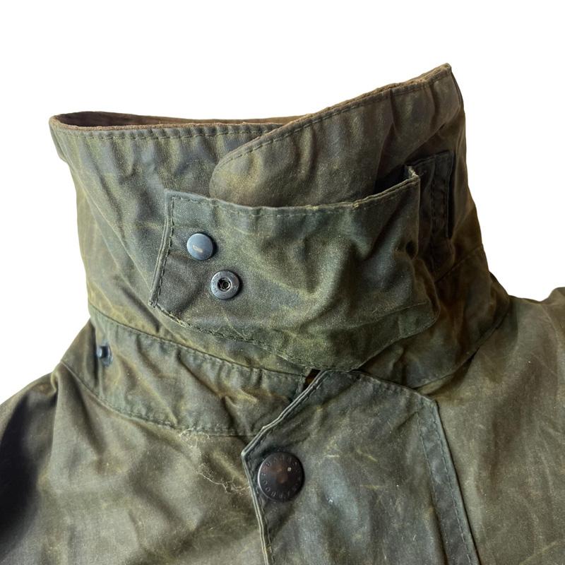 Barbour 2ワラント 80s 英国製 BORDER オイルド ジャケット 40 / 80 