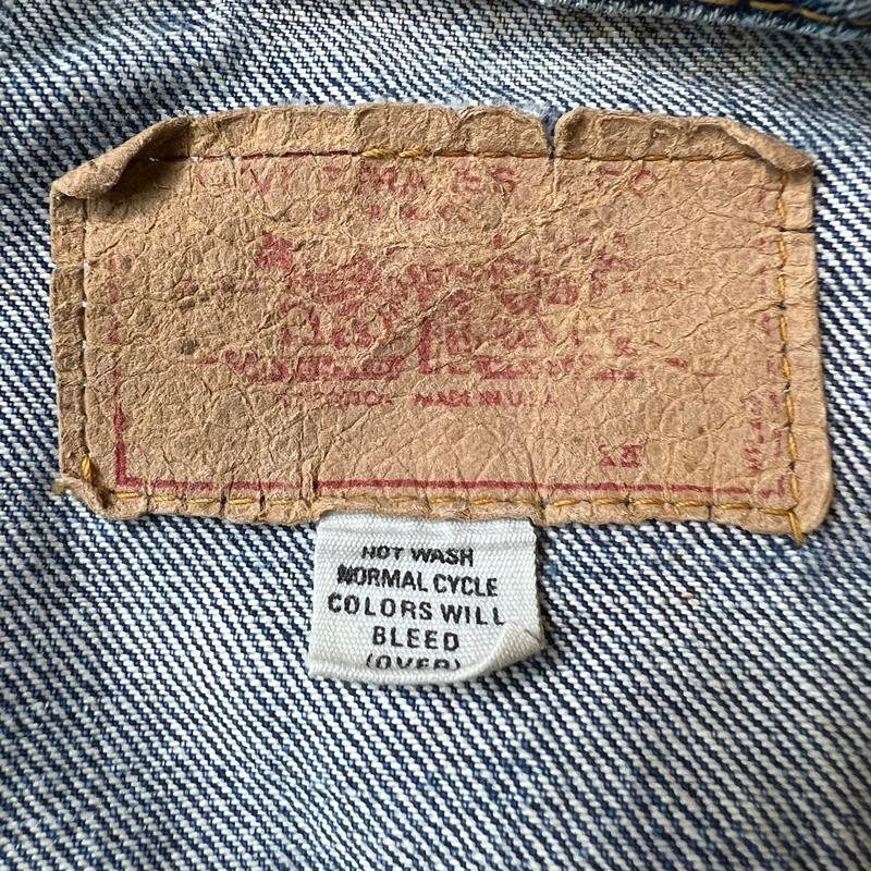 購入品につきお値下げ 好雰囲気 60s 70s LEVIS 70505 BIG E 最終期 デニム ジャケット / 60年代 70年代 リーバイス ビンテージ ビッグE