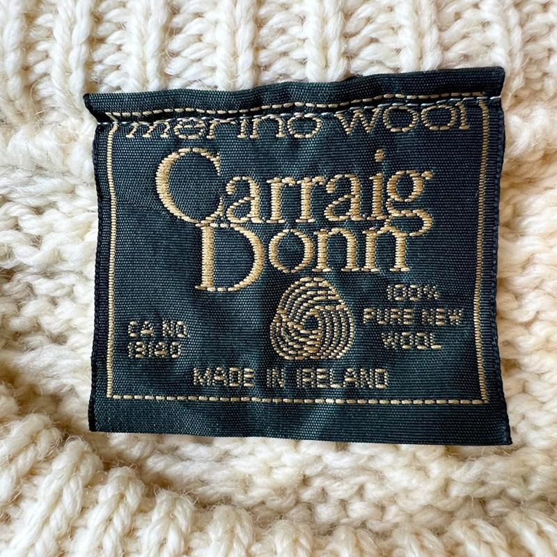 アイルランド製 Carraig Donn 長袖 メリノ ウール  