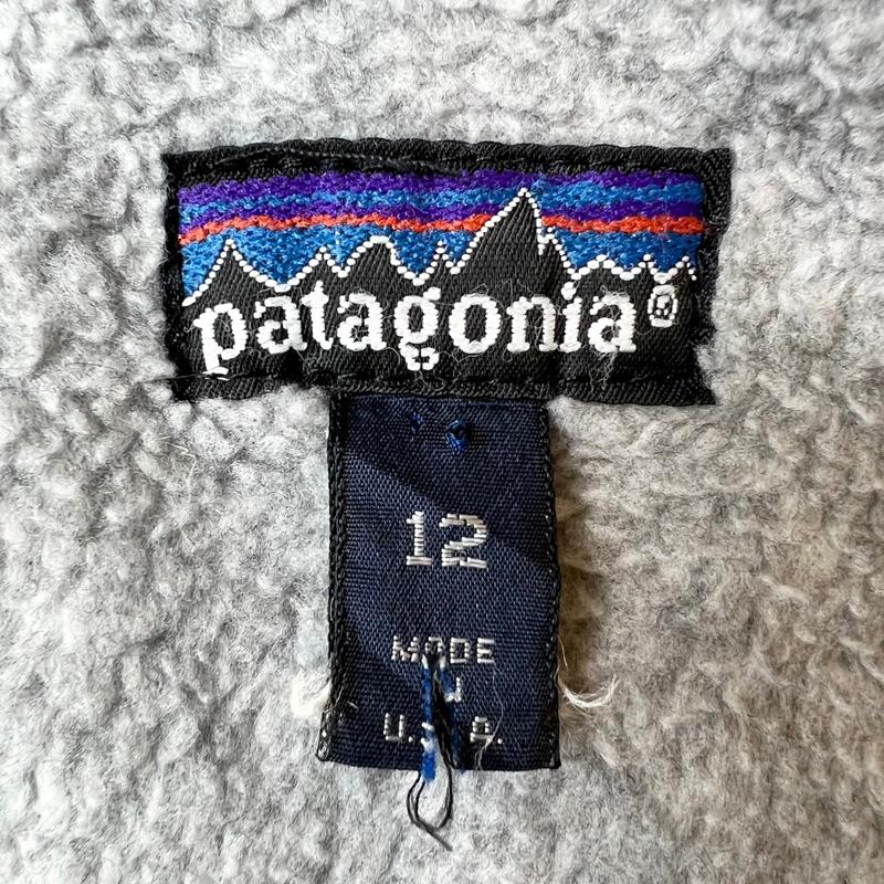 80s 旧タグ USA製 Patagonia 裏フリース ナイロン シェル ジャケット 12 / 80年代 アメリカ製 ビンテージ パタゴニア ピンク｜34com｜04