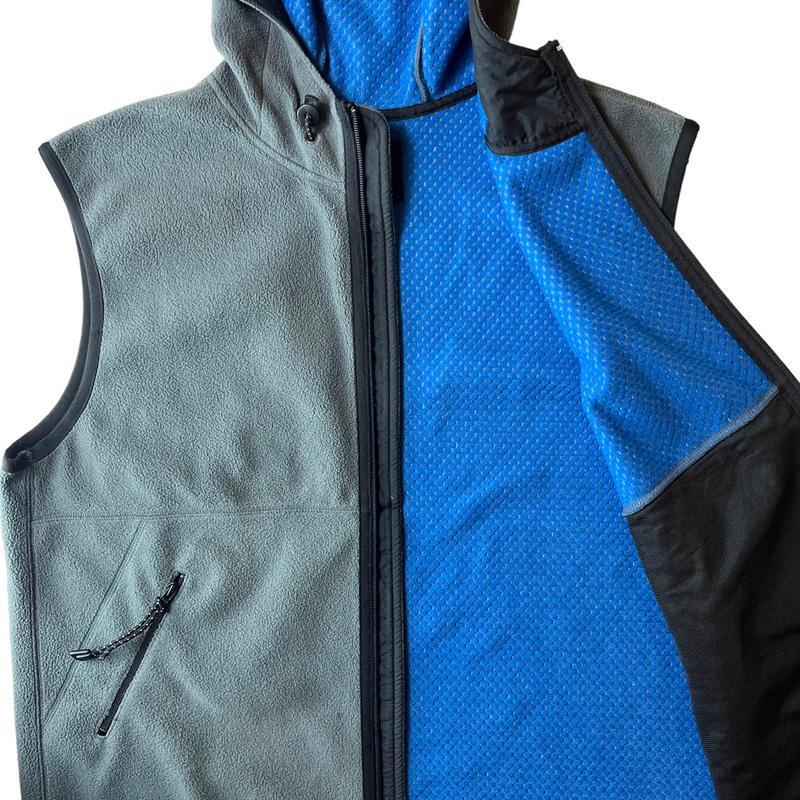 GAP 90s フルジップ フード付き フリース ベスト XL / 90年代 オールド 