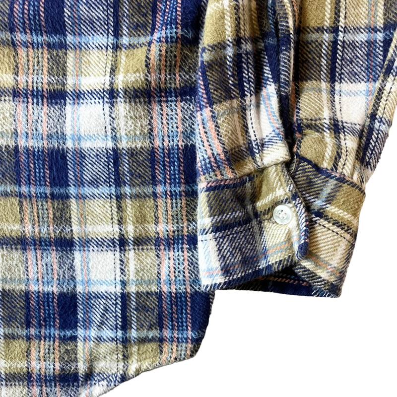 80s USA製 KLONDIKE チェック コットン ヘビー フランネル 80s USA製 KLONDIKE チェック コットン ヘビー フランネル