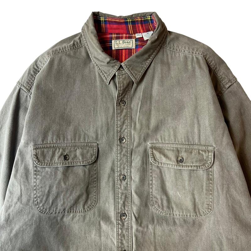 L.L.Bean 80s USA製 LLBean チェック フランネル ライナー付き L.L.Bean 80s USA製 LLBean チェック フランネル ライナー付き