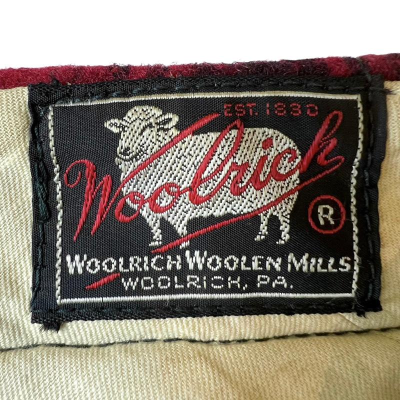 50s Woolrich チェック ウール ハンティング パンツ / 50年代 ビンテージ マッキーノ ウールリッチ 赤 黒 TALON｜34com｜04