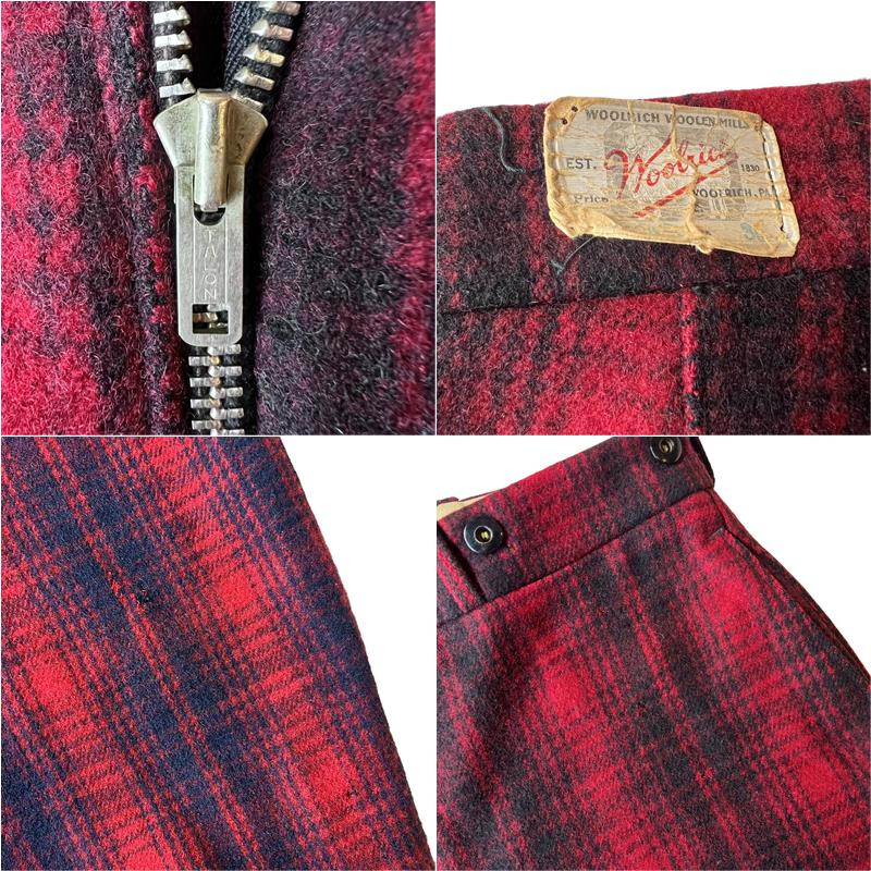 WOOLRICH 50s Woolrich チェック ウール ハンティング パンツ WOOLRICH 50s Woolrich チェック ウール ハンティング パンツ