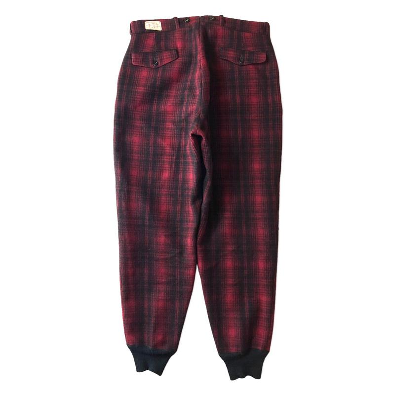WOOLRICH 50s Woolrich チェック ウール ハンティング パンツ WOOLRICH 50s Woolrich チェック ウール ハンティング パンツ