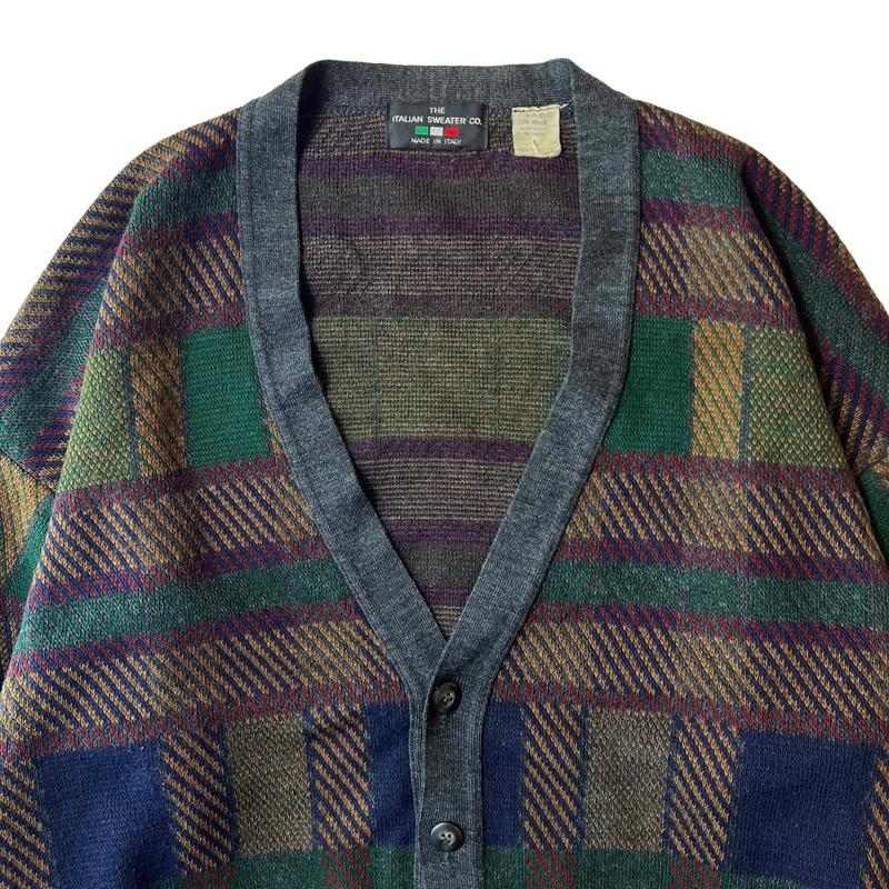 90s イタリア製 THE ITALIAN SWEATER CO 総柄 アクリル ウール 90s イタリア製 THE ITALIAN SWEATER CO 総柄 アクリル ウール