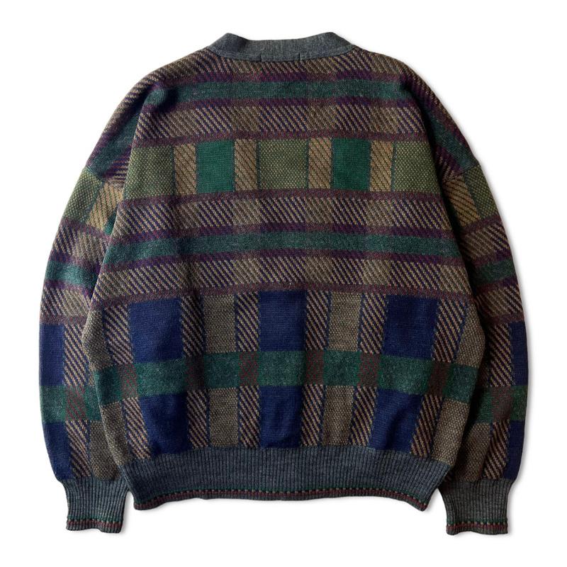 90s イタリア製 THE ITALIAN SWEATER CO 総柄 アクリル ウール 90s イタリア製 THE ITALIAN SWEATER CO 総柄 アクリル ウール