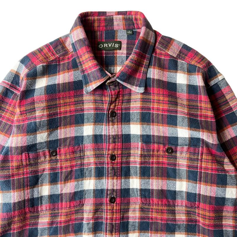 ORVIS 90s チェック ヘビー フランネル シャツ XL / 90年代 ORVIS 90s チェック ヘビー フランネル シャツ XL / 90年代