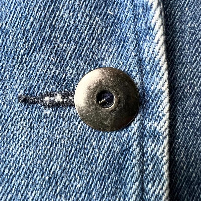 Eddie Bauer 80s 黒タグ デニム テーラード ジャケット S / 80 Eddie Bauer 80s 黒タグ デニム テーラード ジャケット S / 80