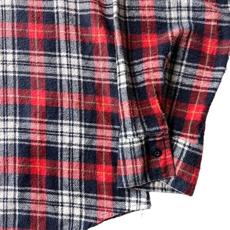 Sears 80s SEARS チェック プリント フランネル シャツ L / 80 Sears 80s SEARS チェック プリント フランネル シャツ L / 80