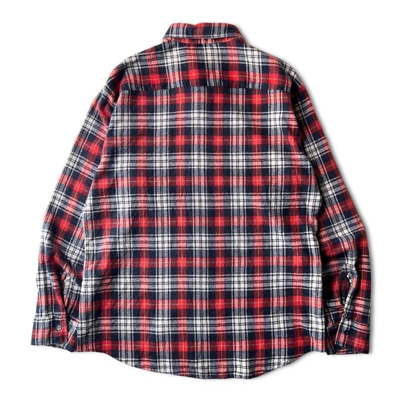 Sears 80s SEARS チェック プリント フランネル シャツ L / 80 Sears 80s SEARS チェック プリント フランネル シャツ L / 80