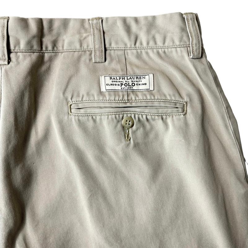POLO RALPH LAUREN 90s ノータック コットン チノ パンツ 36 34 POLO RALPH LAUREN 90s ノータック コットン チノ パンツ 36 34