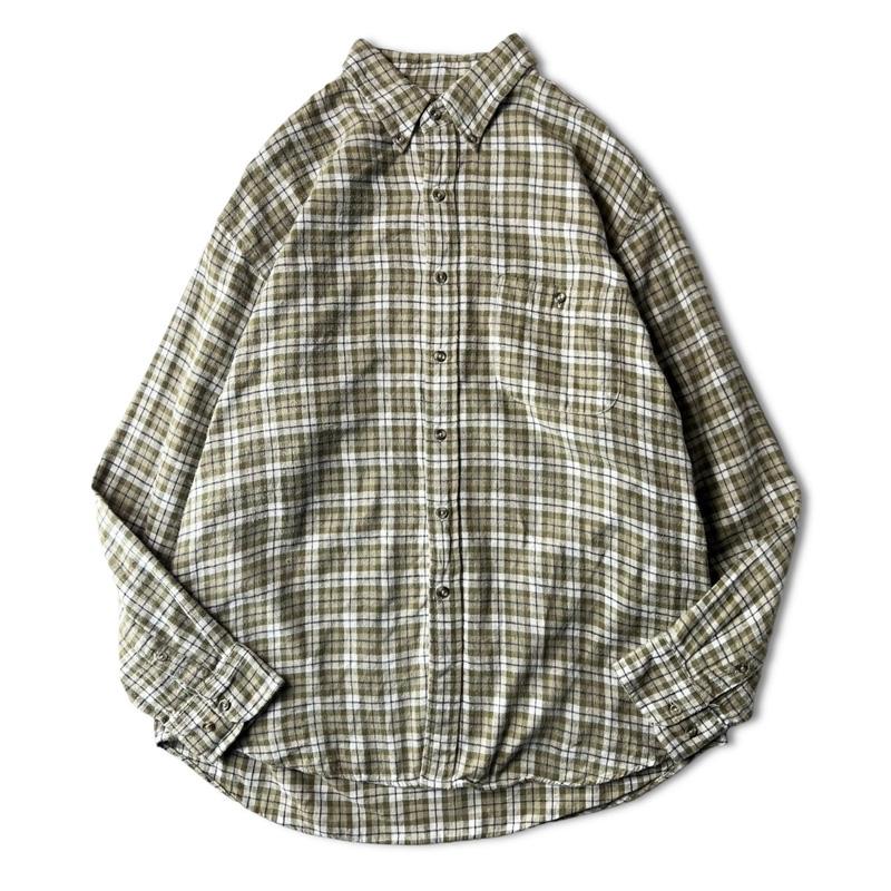 90s Northwest Territory チェック コットン ライト フランネル ボタン 