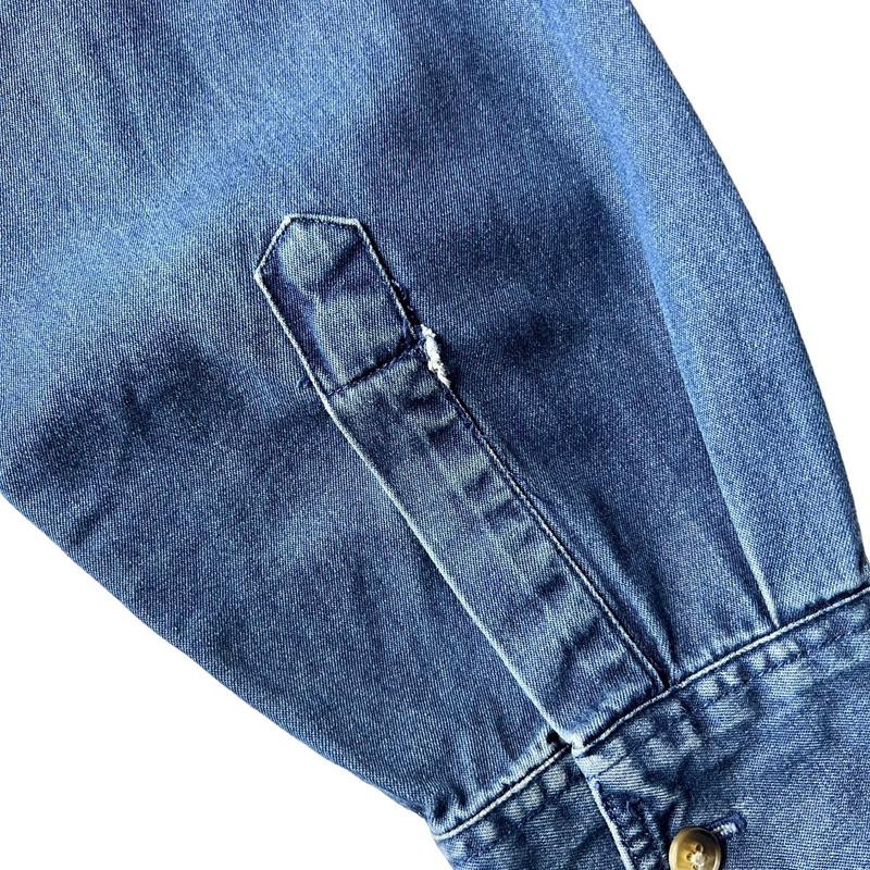 DOCKERS 濃紺 90s コットン デニム ボタンダウン シャツ S / 90 DOCKERS 濃紺 90s コットン デニム ボタンダウン シャツ S / 90