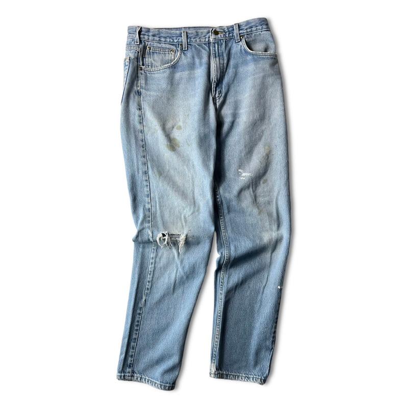 Carhartt 雰囲気系 90s クラッシュ デニム パンツ 36 34 / 90 Carhartt 雰囲気系 90s クラッシュ デニム パンツ 36 34 / 90