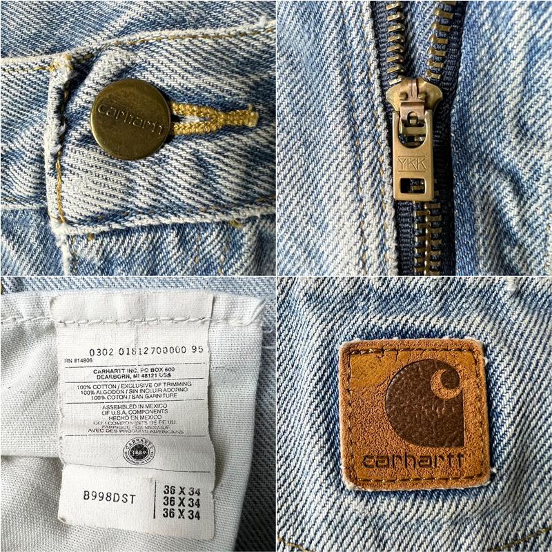 Carhartt 雰囲気系 90s クラッシュ デニム パンツ 36 34 / 90 Carhartt 雰囲気系 90s クラッシュ デニム パンツ 36 34 / 90