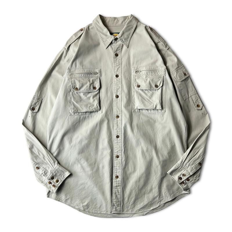 90s Cabelas コットン サファリ シャツ XL / 90年代 オールド 90s Cabelas コットン サファリ シャツ XL / 90年代 オールド