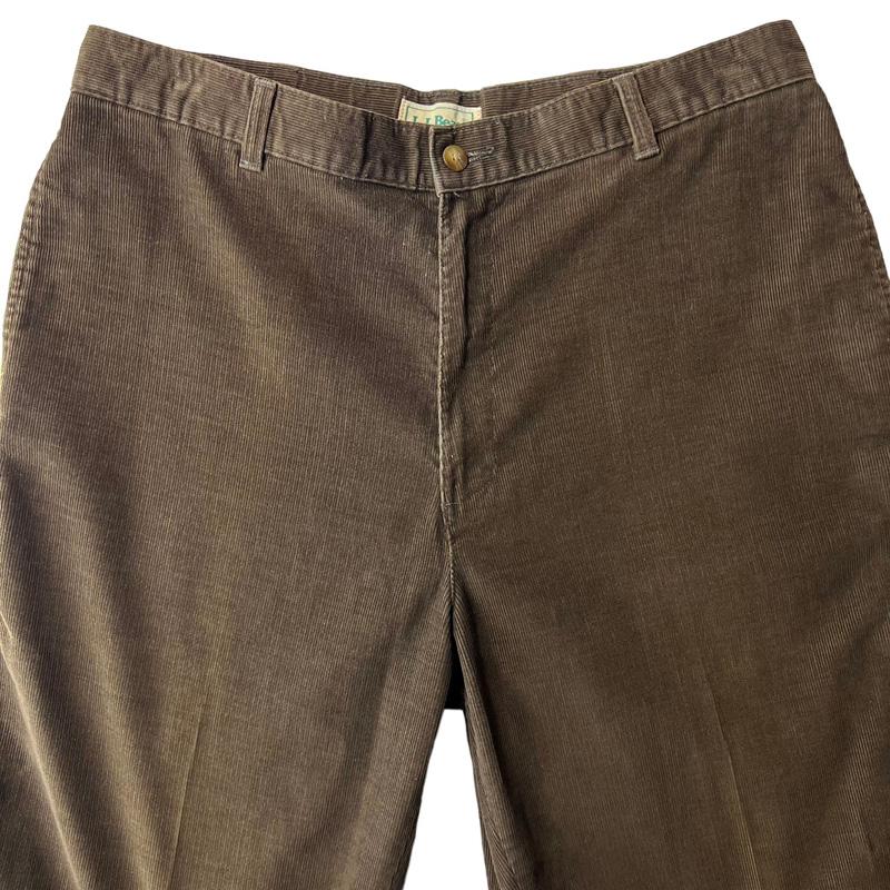 L.L.Bean 90s LLBean ノータック 細畝 コーデュロイ パンツ 34 L.L.Bean 90s LLBean ノータック 細畝 コーデュロイ パンツ 34