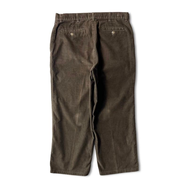 L.L.Bean 90s LLBean ノータック 細畝 コーデュロイ パンツ 34 L.L.Bean 90s LLBean ノータック 細畝 コーデュロイ パンツ 34
