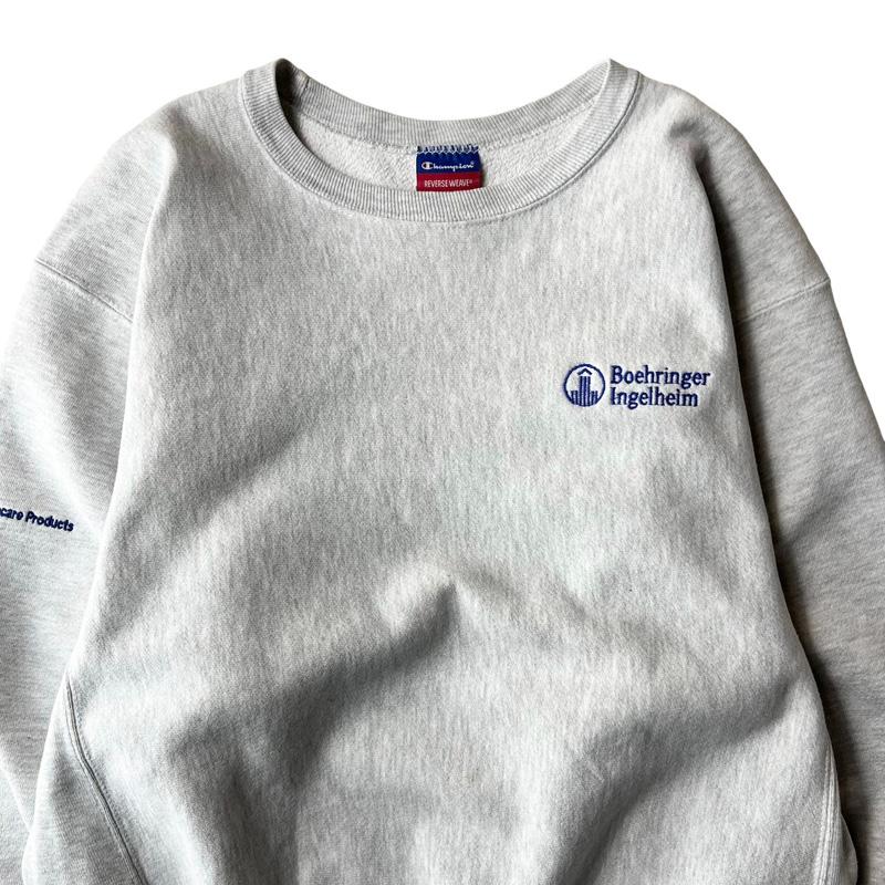 00s Champion リバースウィーブ 企業 ロゴ 刺繍 スウェット 00s Champion リバースウィーブ 企業 ロゴ 刺繍 スウェット