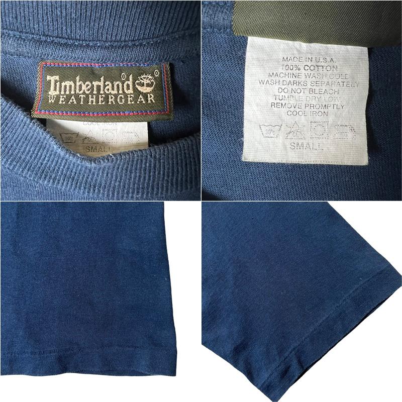 Timberland 90s USA製 イエローブーツ プリント 半袖 Tシャツ S Timberland 90s USA製 イエローブーツ プリント 半袖 Tシャツ S