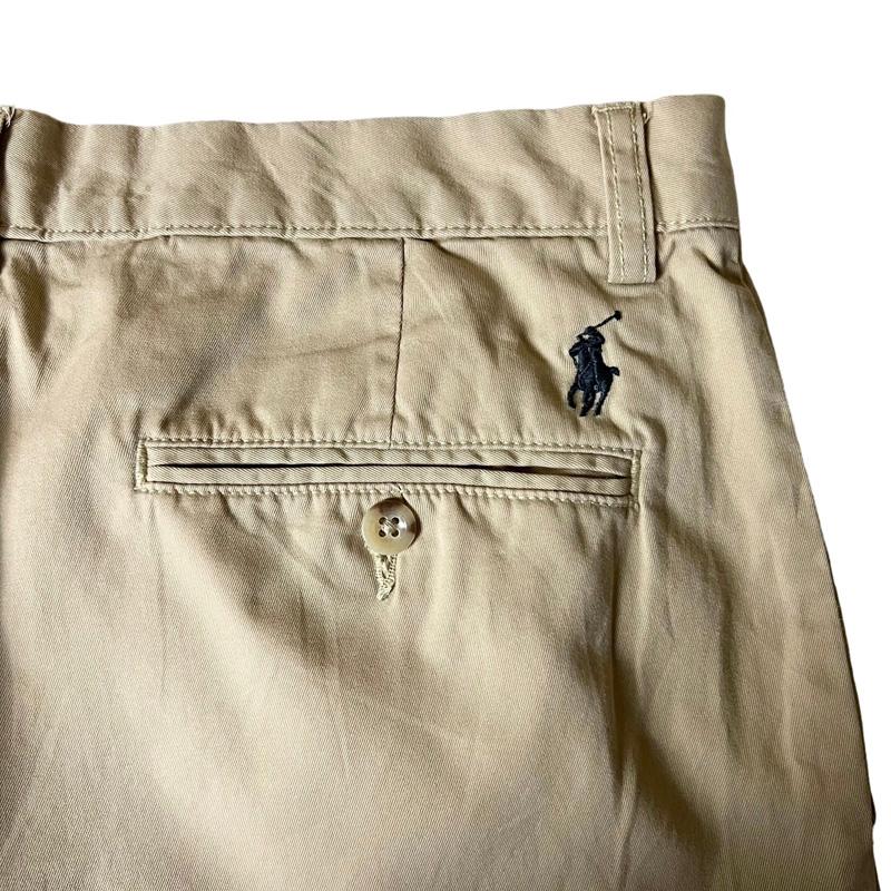 POLO RALPH LAUREN 90s ノータック コットン チノ パンツ 32 POLO RALPH LAUREN 90s ノータック コットン チノ パンツ 32