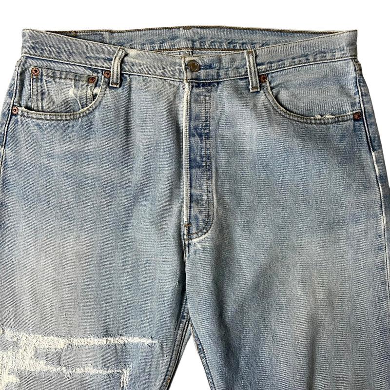 Levi's 90s カナダ製 Levis 501 クラッシュ デニム パンツ 36 Levi's 90s カナダ製 Levis 501 クラッシュ デニム パンツ 36