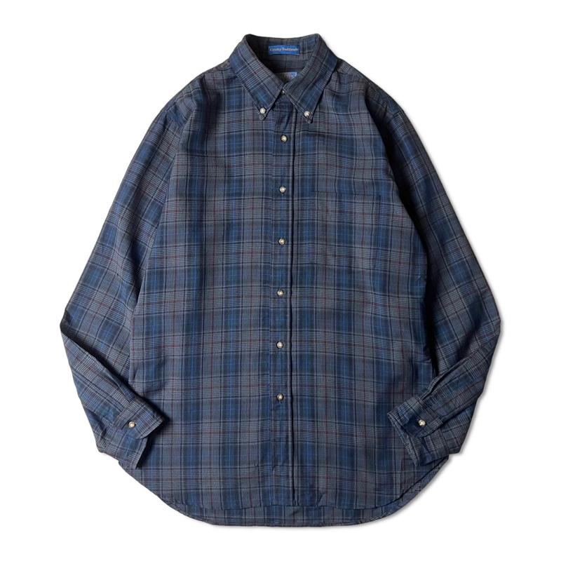 最上級 70s SIR PENDLETON チェック ウール 長袖 ボタンダウン 最上級 70s SIR PENDLETON チェック ウール 長袖 ボタンダウン