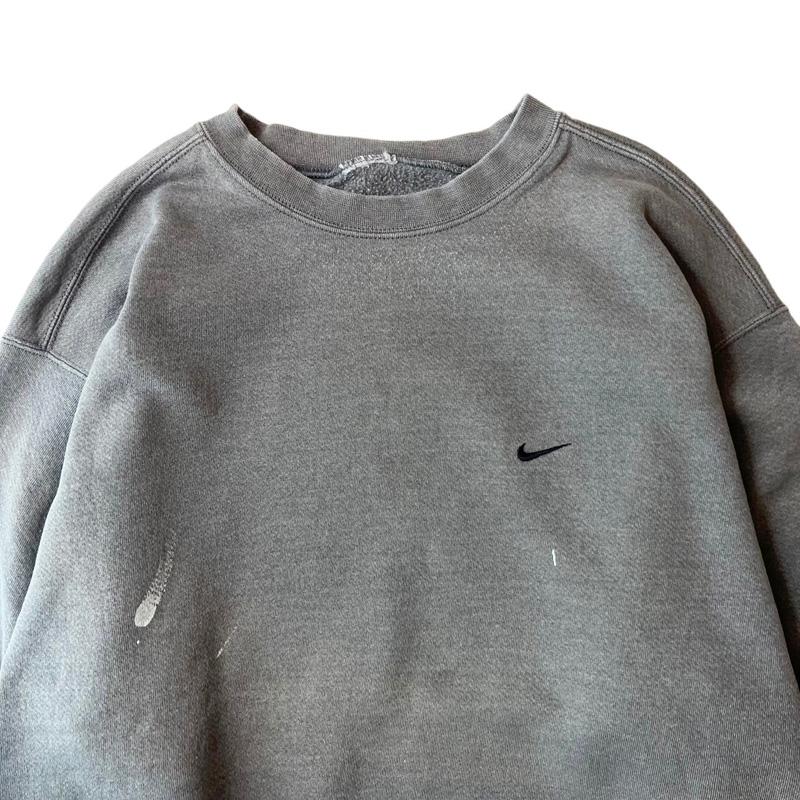 NIKE 90s 00s ワンポイント スウォッシュ ロゴ刺繍 スウェット NIKE 90s 00s ワンポイント スウォッシュ ロゴ刺繍 スウェット