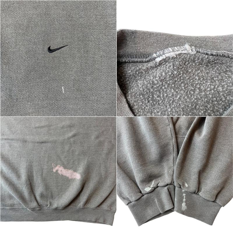 NIKE 90s 00s ワンポイント スウォッシュ ロゴ刺繍 スウェット NIKE 90s 00s ワンポイント スウォッシュ ロゴ刺繍 スウェット