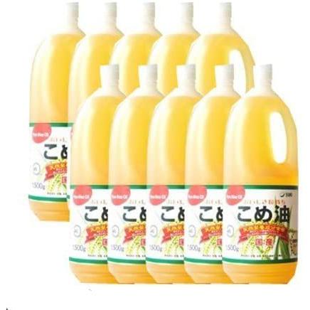 柔らかい 国内のぬかを使用した安心安全の こめ油1500ｇｘ10本 1ケース Club Salud Com