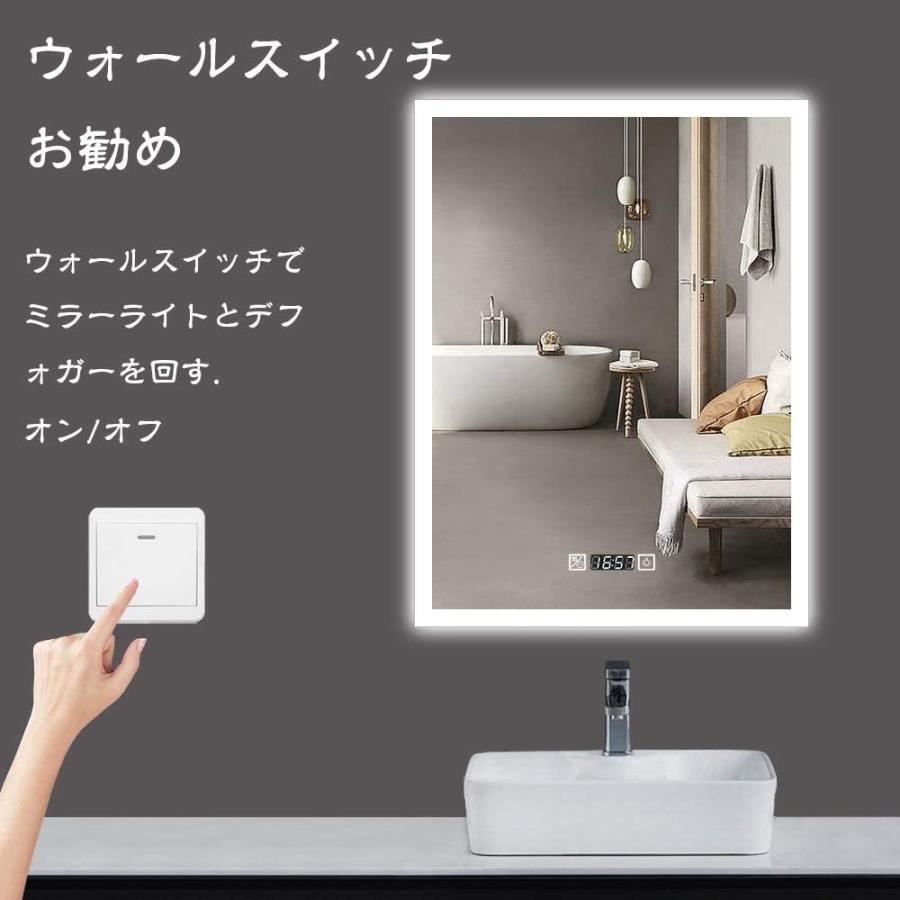 本命ギフト 浴室鏡 照明付き 壁掛け 洗面所 ミラーled鏡 50 70cm Keonjinn 洗面台 時計とともに スクエアミラー おしゃれ 壁掛け 照明付き ブラケットライト 壁掛け灯 Www Auschule S Schule Bw De