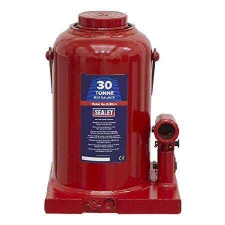 Sealey　SJ30　Bottle　Jack,　30Tonne　Capacity,　Red