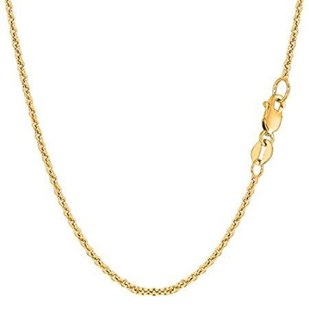 358mall14k Yellow Gold Forsantina Chain Necklace, 1.9mm, 16"