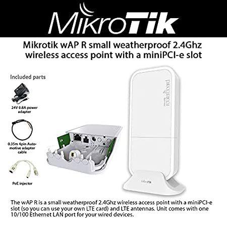 2021高い素材  Mikrotik wAP miniP a with point access wireless 2.4Ghz weatherproof small R その他周辺機器