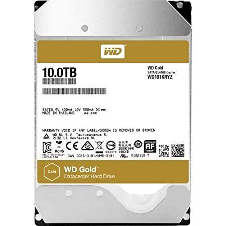 TDSOURCING WESTERN DIGITAL WD101KRYZ 10TB WD GoldTM 大容量データセンター ハードドライブ 72