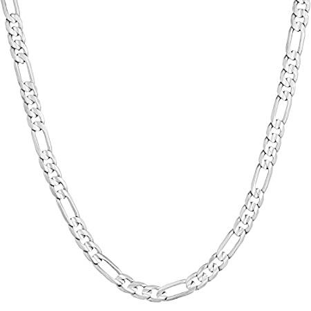 LIFETIME JEWELRY 4mm Figaro Chain Necklace 24k Gold Plated for Men Women &