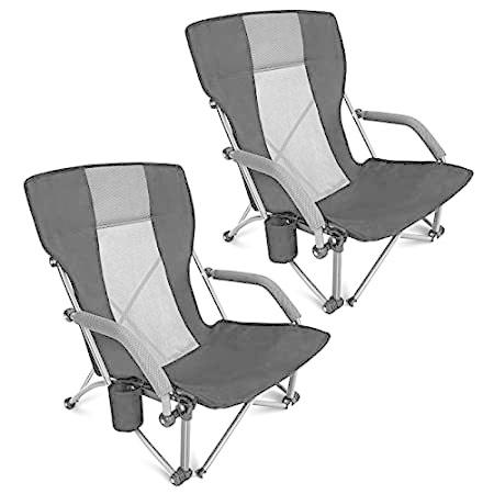 G4Free (ジーフォーフリー) ローキャンプチェア 大人用 折りたたみ式 ビーチチェア 丈夫 人間工学的 キャリーバッグ付き キャンプ コンサート(13938円)