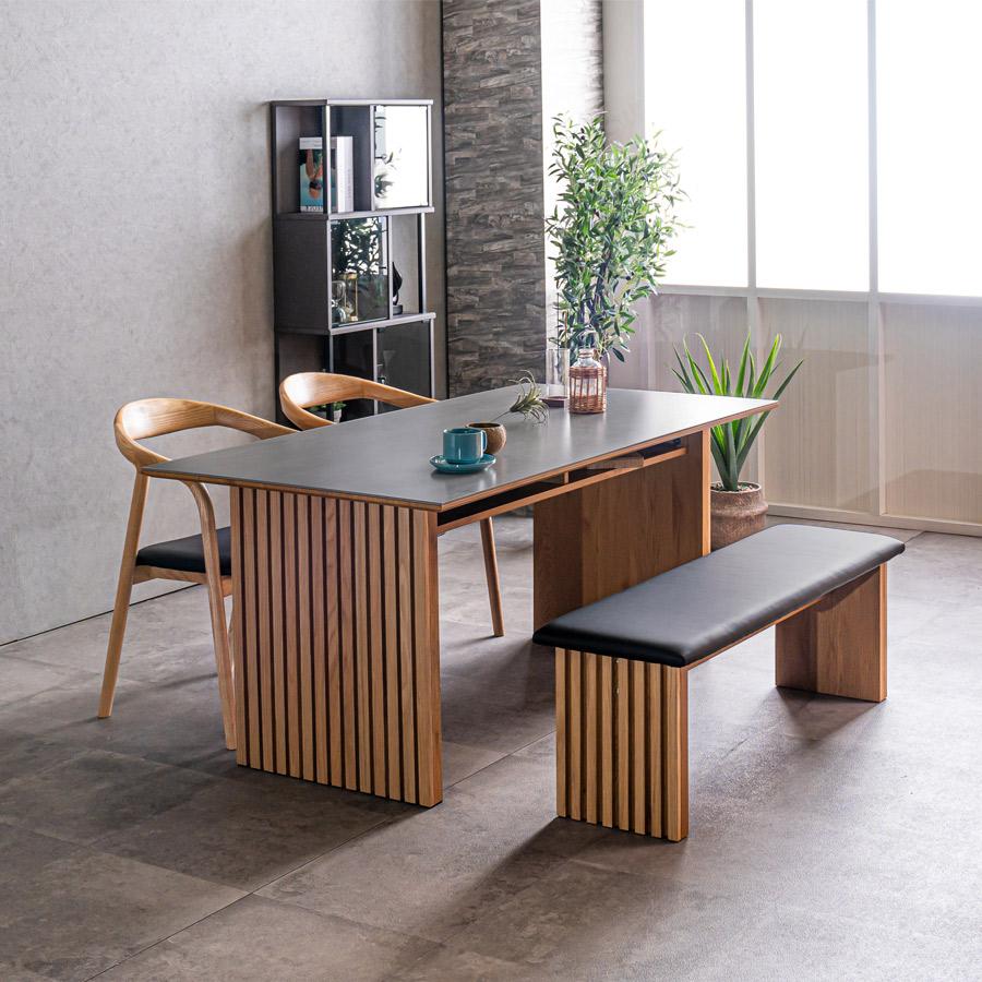 セラミックダイニングテーブルセット 4人用 ダイニングテーブル