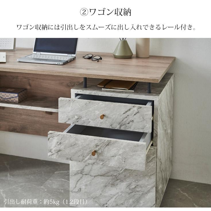 パソコンデスク 机 PCデスク デスク おしゃれ 140cm幅 学習机 ワーク