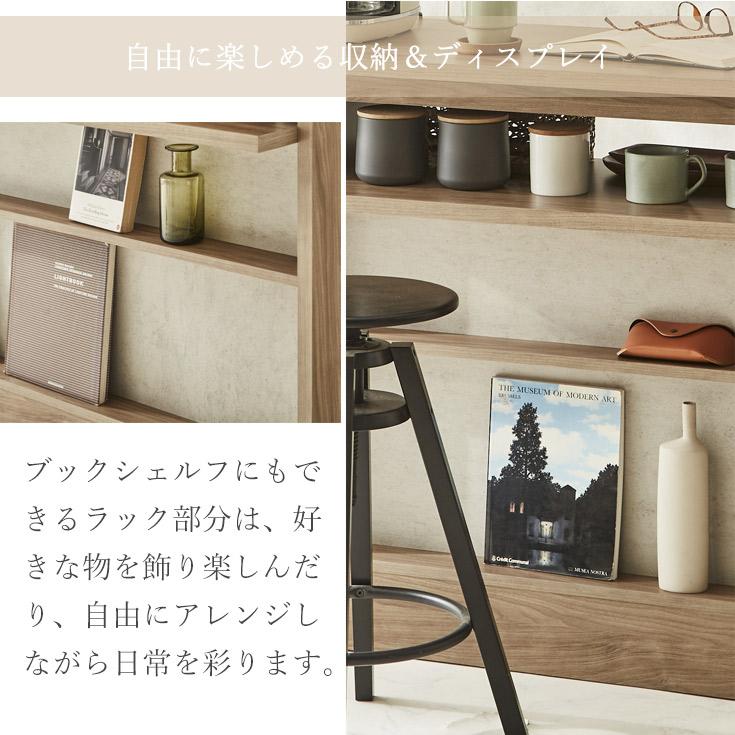 バーカウンタ― カウンターテーブルセット ハイテーブル 受付カウンター バーカウンターテーブル レジカウンター おしゃれ カウンターデスク 120 収納 | ブランド登録なし | 06